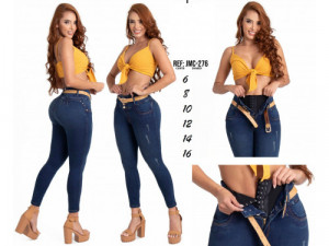 Jeans Levantacola Colombianos con Control de Abdomen