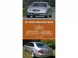 BELLISIMO Y DESCONTADO Mercedes Benz E 500 2003